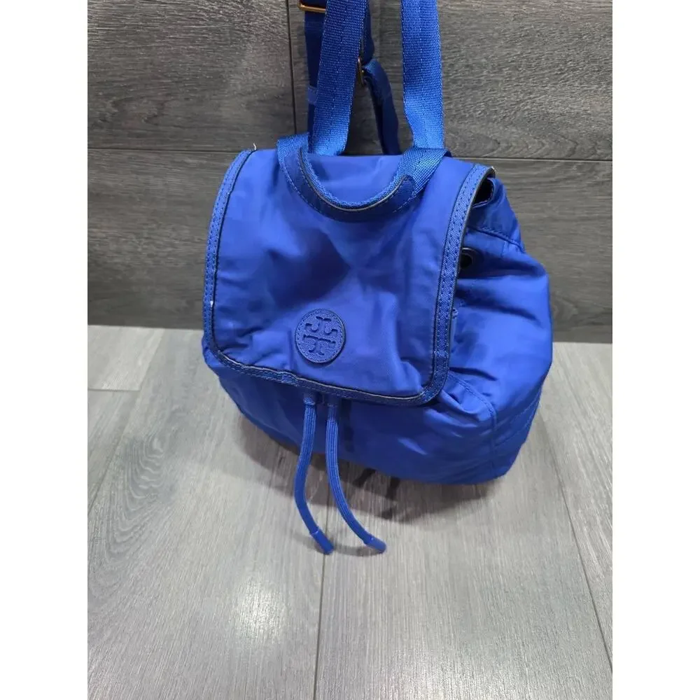 Tory Burch Scout Medium Nylon Backpack Royal Blue B0000667